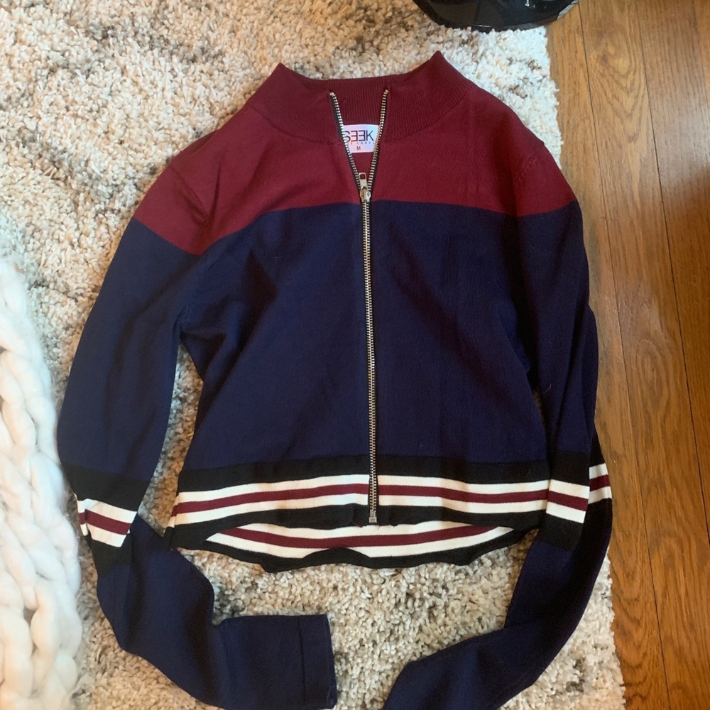 LF Cropped Zip Up Long Sleeve